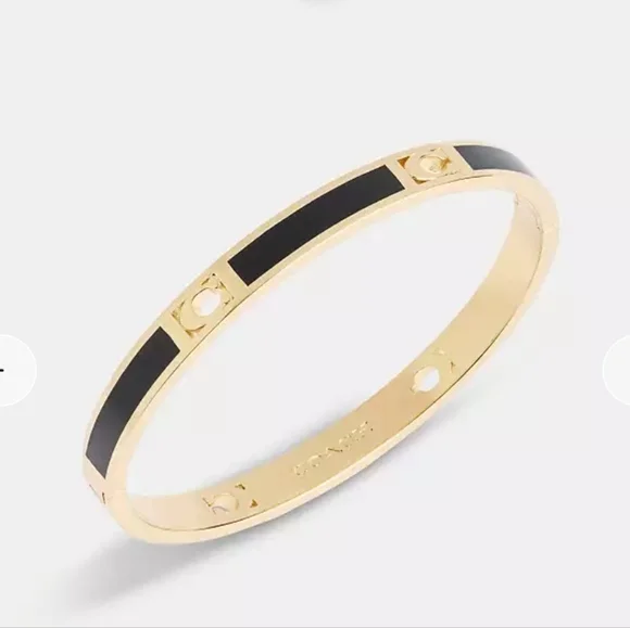 Coach Signature Enamel Bangle - Picture 3 of 7